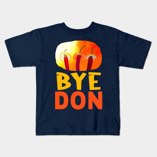 Red Chili Peppers Bye, Don Kids T-Shirt by funfun